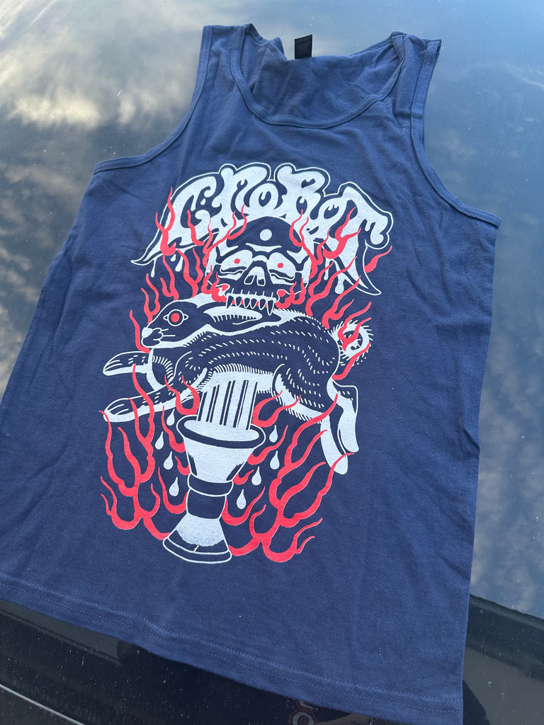 White Rabbit navy tank top