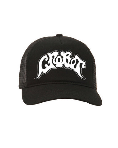 Crobot Logo Black Trucker Hat